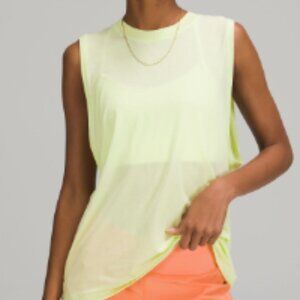 NWT Lululemon  Tank Top Crisp Green Yellow Size 4  nwt Vitasea Perfect